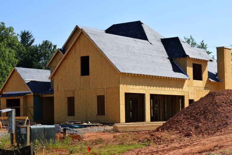 home under construction without siding or roof shingles